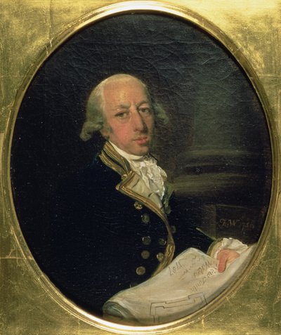 Portret van Arthur Phillip (1738-1814), commandant van de Eerste Vloot in 1788, oprichter en eerste gouverneur van Nieuw-Zuid-Wales, 1787 door Francis Wheatley